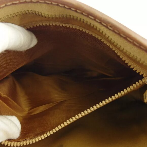 CELINE clutch bag macadam beige PVC ?~ leather Authentic T17582 - Picture 7 of 9